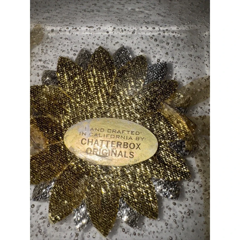 Vintage Lucite Plastic Square Plate with flowers Chatterbox Originals Rare